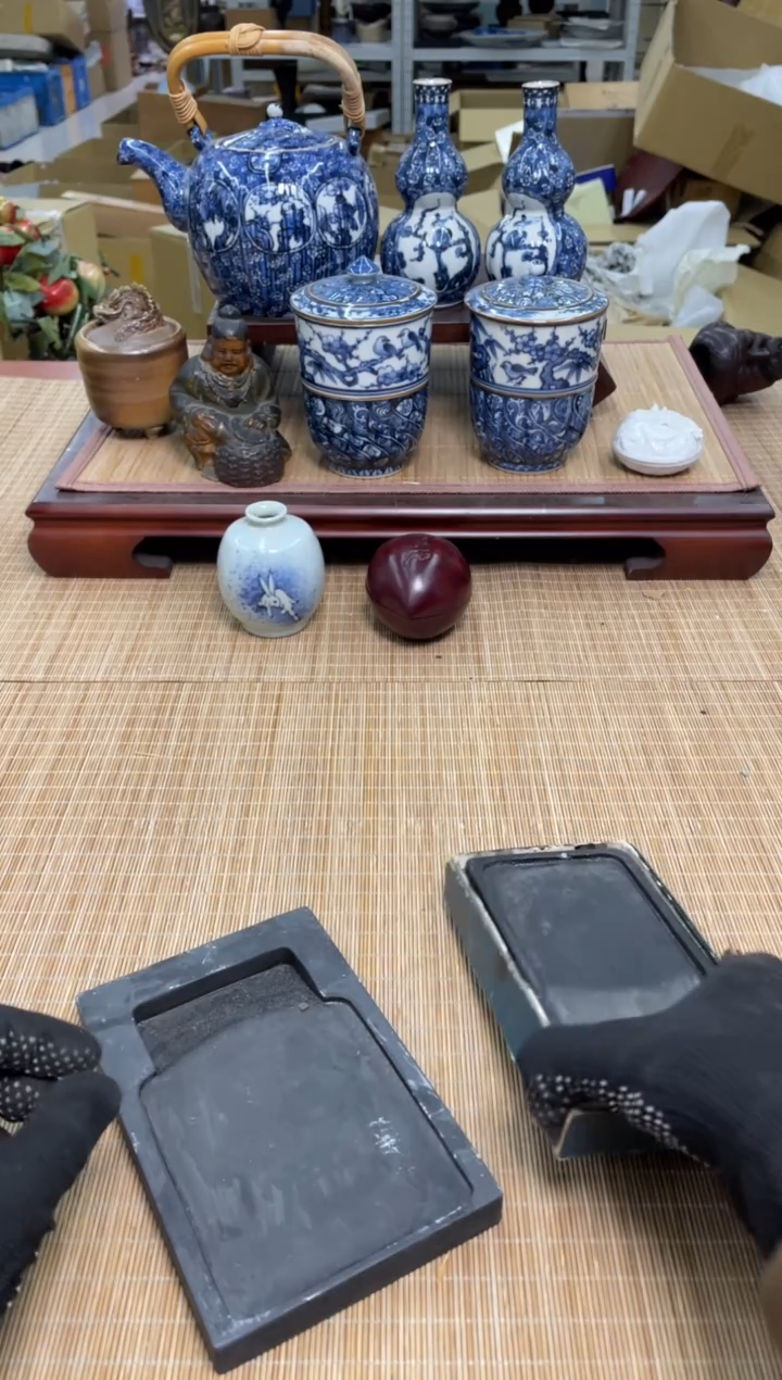 47号俩砚台中古物品谨慎参拍直播链接