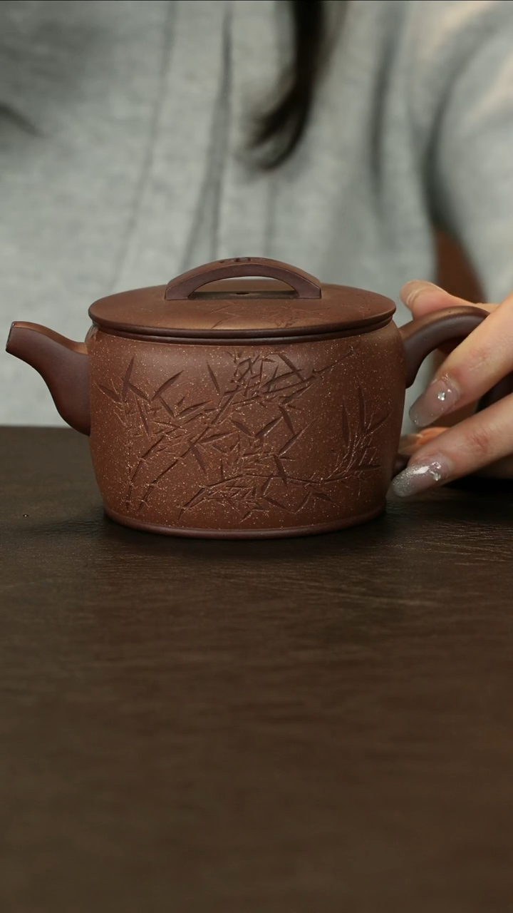 【闪购商品】紫砂茶壶直播福利马方远紫泥粉段泥汉瓦240cc