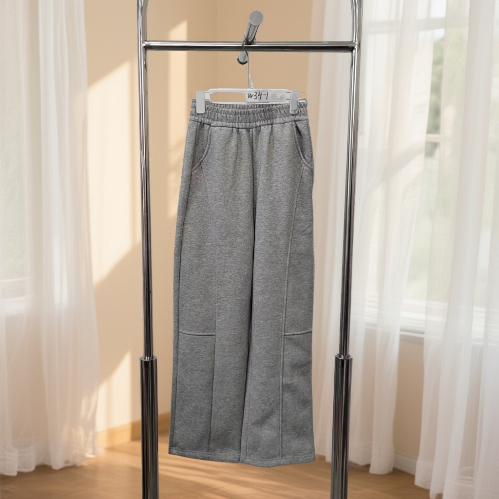 W34       时尚百搭纯色卫裤休闲裤