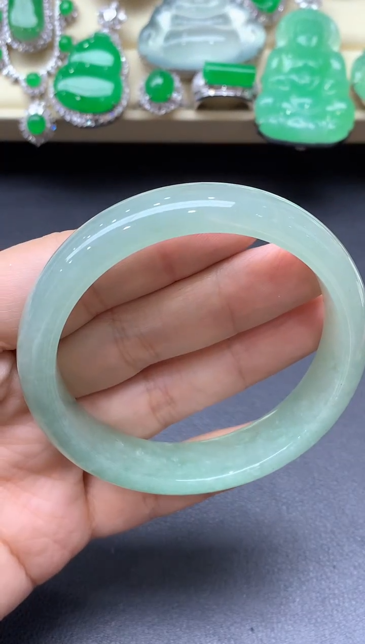 未镶嵌手镯翡翠657-中国好珍宝