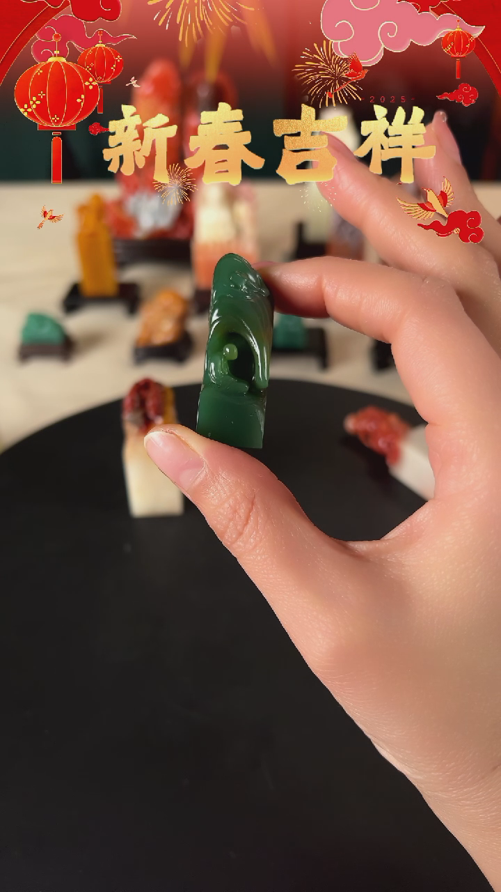 【闪购商品】雅安绿印石造像雅安绿老绿