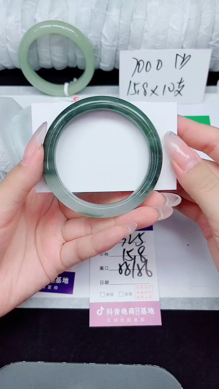 未镶嵌手镯石英质玉325-55/56