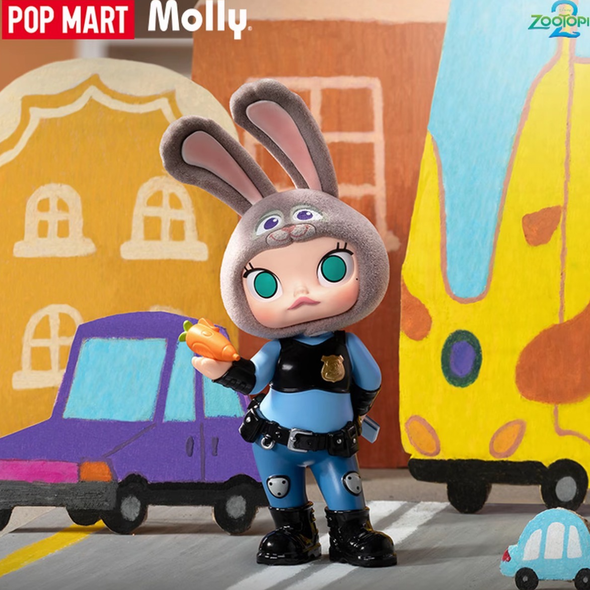 POP MART/泡泡玛特MOLLY×疯狂动物城联名系列卡通  盲盒类