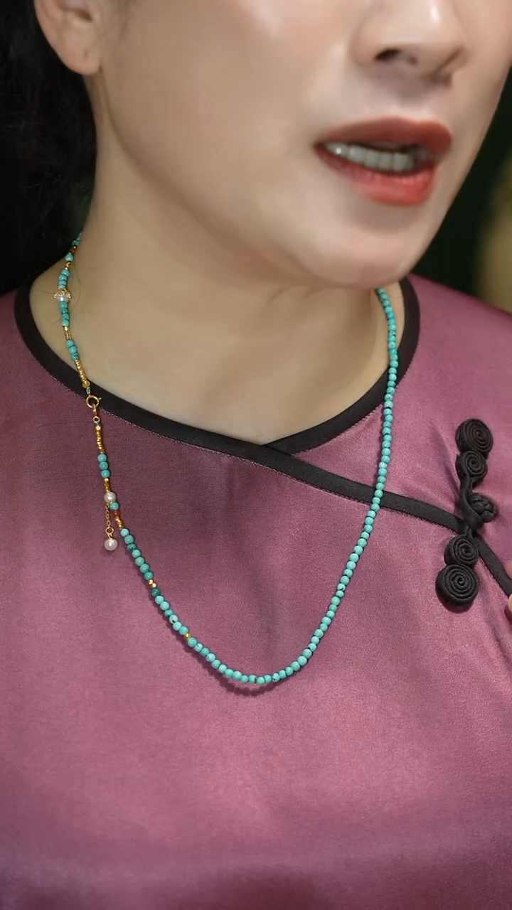 【闪购商品】绿松石项链未镶嵌支持48小时鉴赏