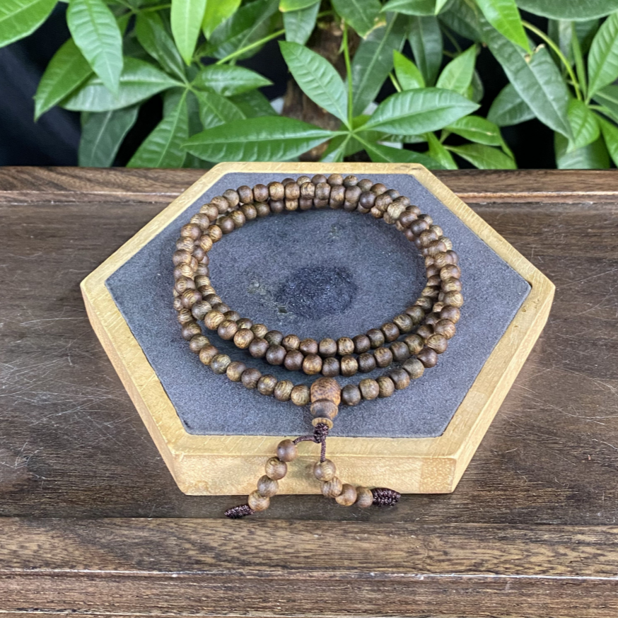 ZYCX-4721 沉香海南棋楠圆珠长串6.5g 约：5mm*138颗