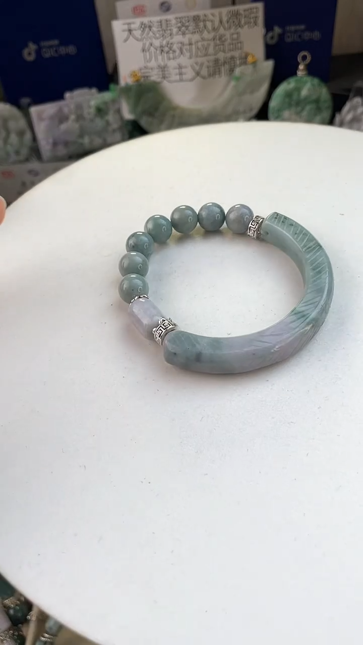 未镶嵌手链翡翠手工定制默认微瑕主播介绍为准