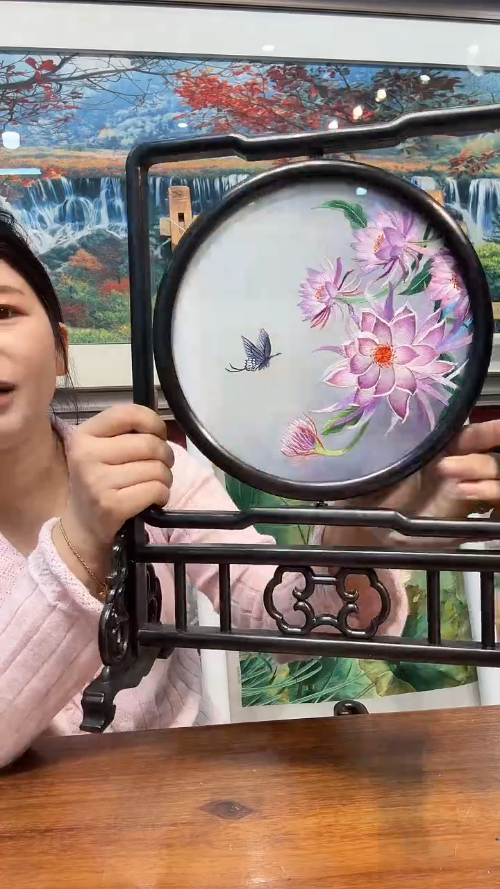 横款闵丹红刺绣工作室 精品手工苏绣双面绣双异