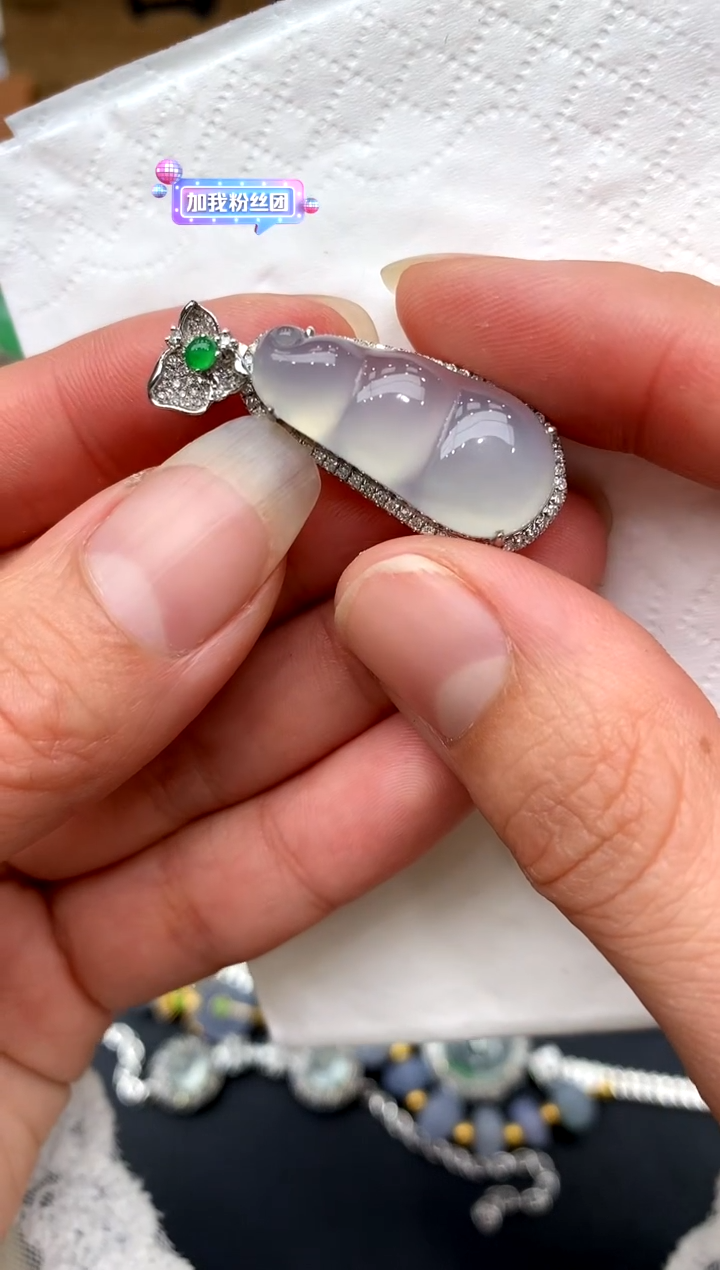 【闪购商品】翡翠颈饰18K金镶嵌281-中国好珍宝