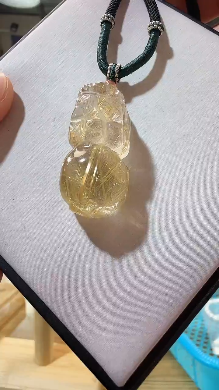 吊坠(赠链)未镶嵌水晶春***兔优0336