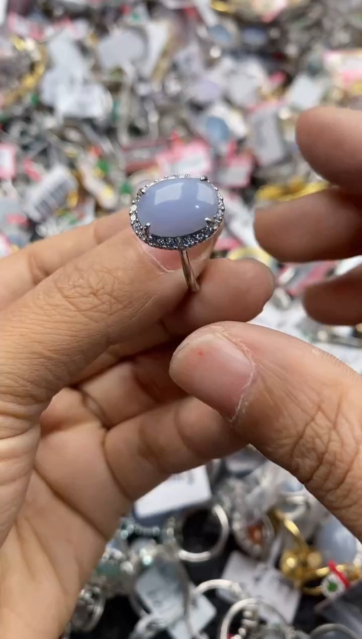 银S925镶嵌戒指翡翠131313---2