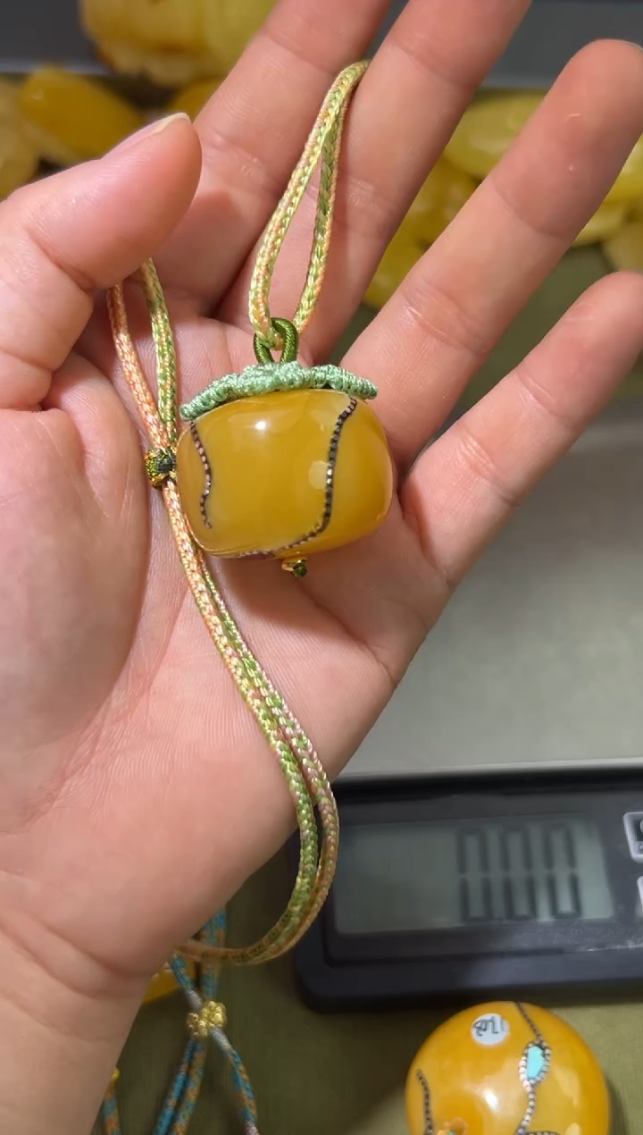 裸石琥珀未镶嵌琥珀蜜蜡吊坠