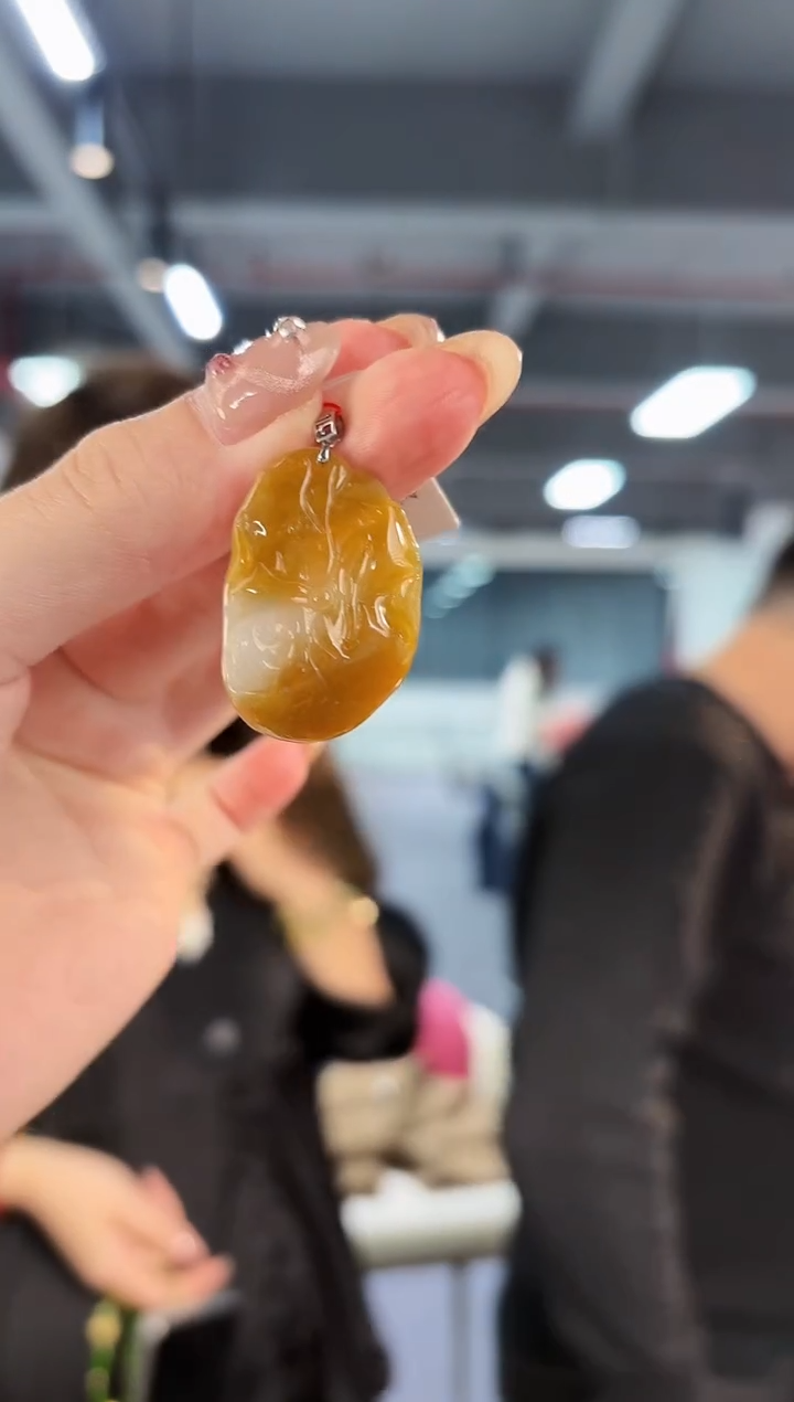 【闪购商品】翡翠颈饰18K金镶嵌 缅料A货/支持复检/一件