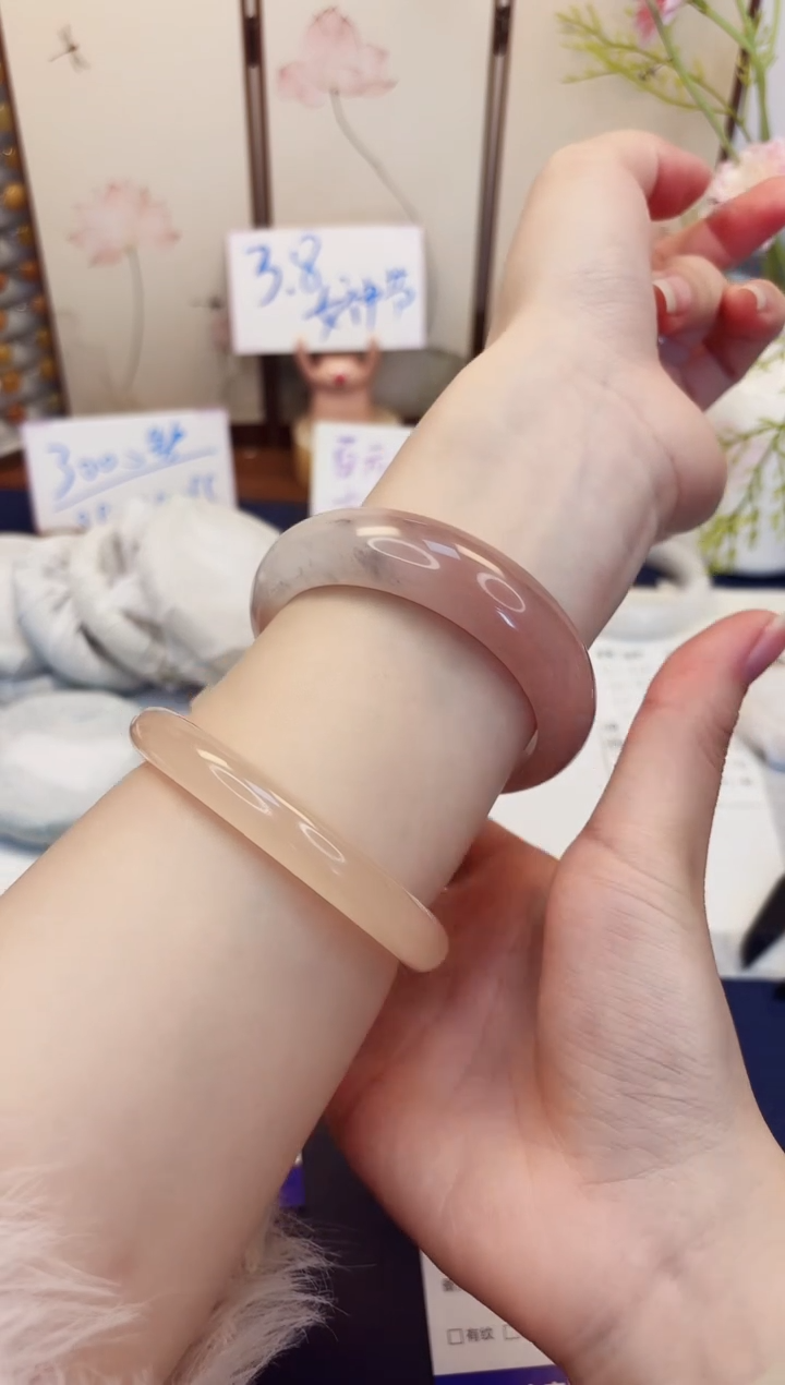 【闪购商品】石英质玉手镯未镶嵌308-财气镯-圈口57