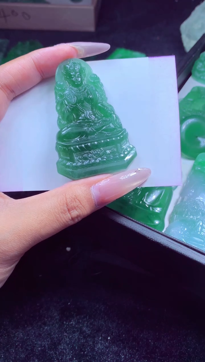 未镶嵌定制翡翠墨*✨天然缅甸翡翠A货官方基地发货