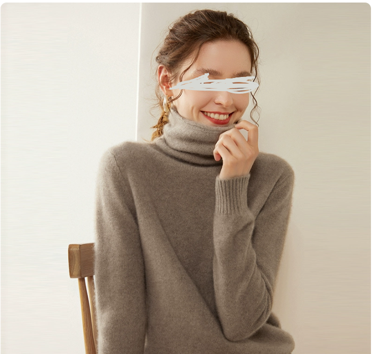 怕冷星人必入！堆堆领 常规厚度女士毛衣秋冬针织衫内搭打底衫