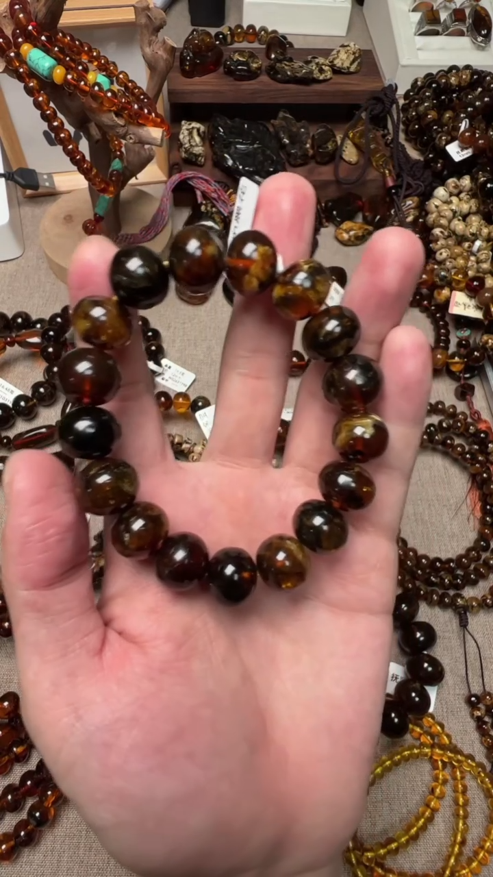 【闪购商品】琥珀手链未镶嵌抚顺琥珀