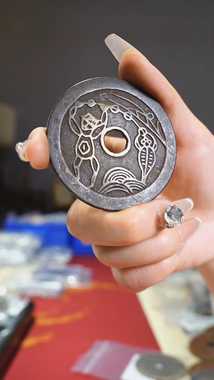 【闪购商品】铜刘海戏金蟾5.6cm/0216