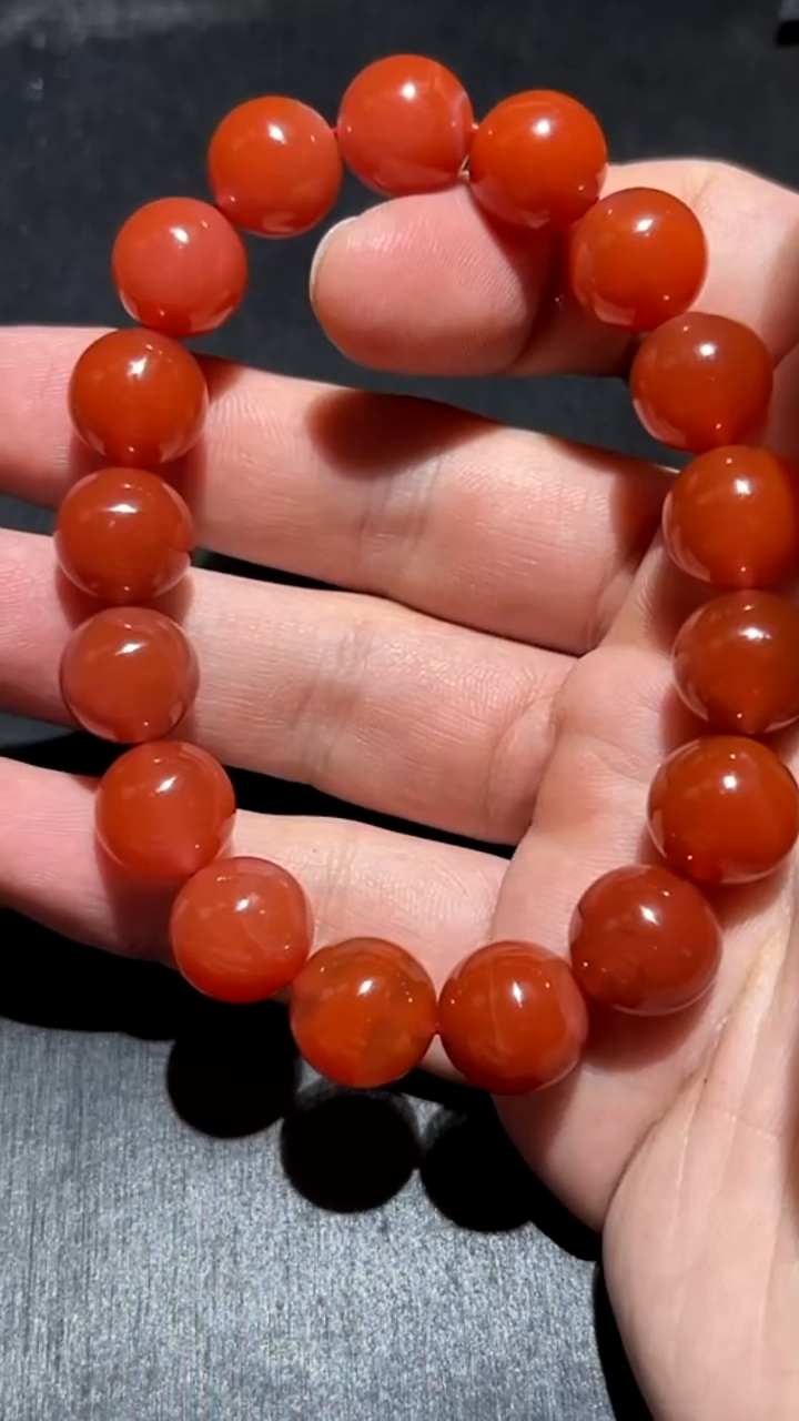 未镶嵌手串南红玛瑙11250207-18