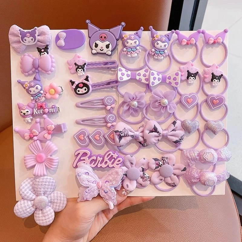 儿童发饰可爱库洛米发夹女童卡通发圈头绳宝宝萌系发卡小女孩头饰