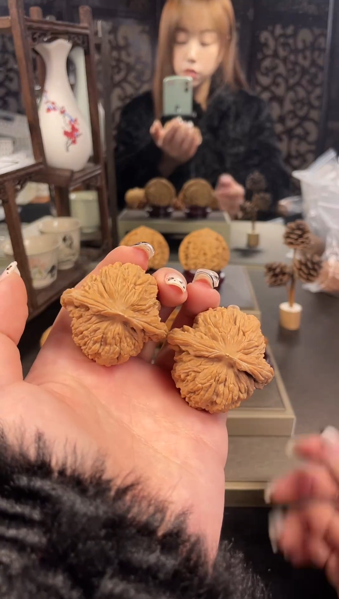 【闪购商品】文玩核桃把件四座楼43尺-34