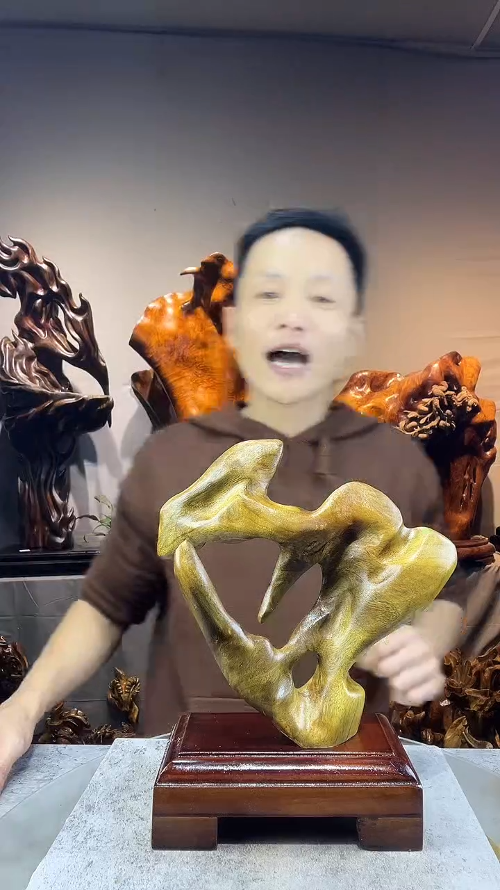 金丝楠开**好小叶桢楠随行摆件12