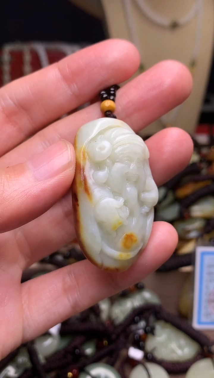 颈饰未镶嵌和田玉新疆料青海料清水和田玉吊坠