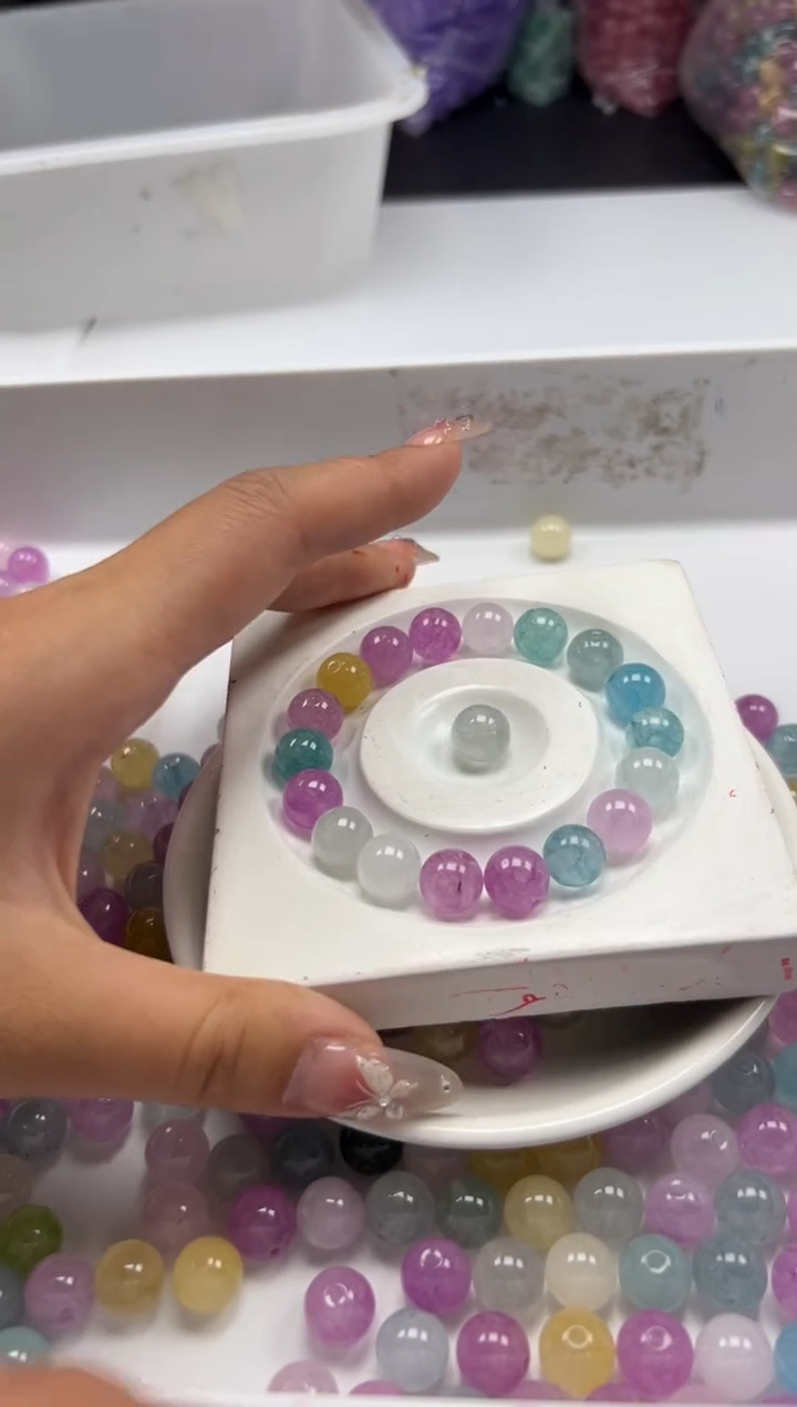 未镶嵌颈饰碧玺w2509彩虹碧玺10mm*20颗