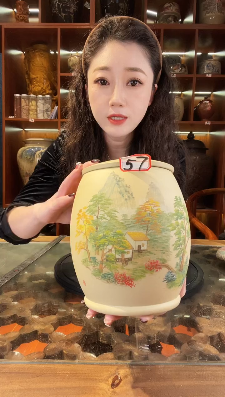 【闪购商品】缸云南建水紫陶白泥小茶罐@57