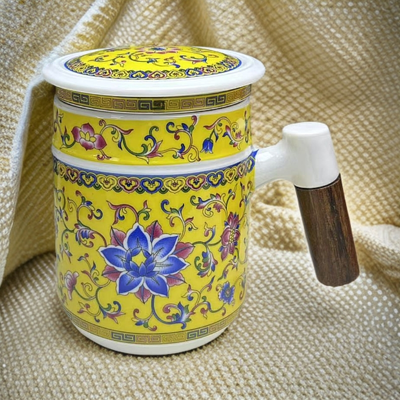 高端珐琅彩办公杯