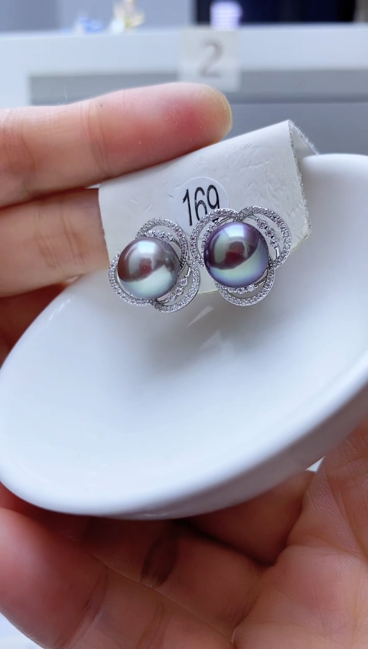 【闪购商品】淡水珍珠耳饰银S925镶嵌169