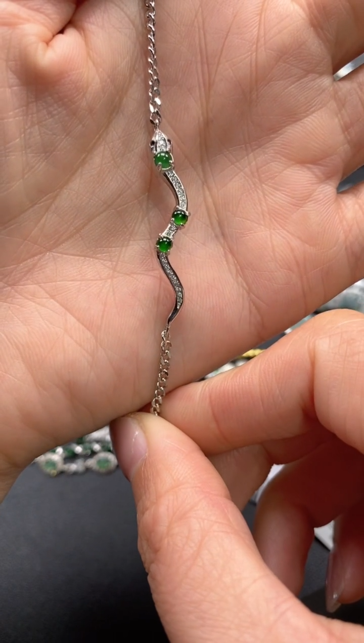 【闪购商品】翡翠戒指银S925镶嵌11111--1