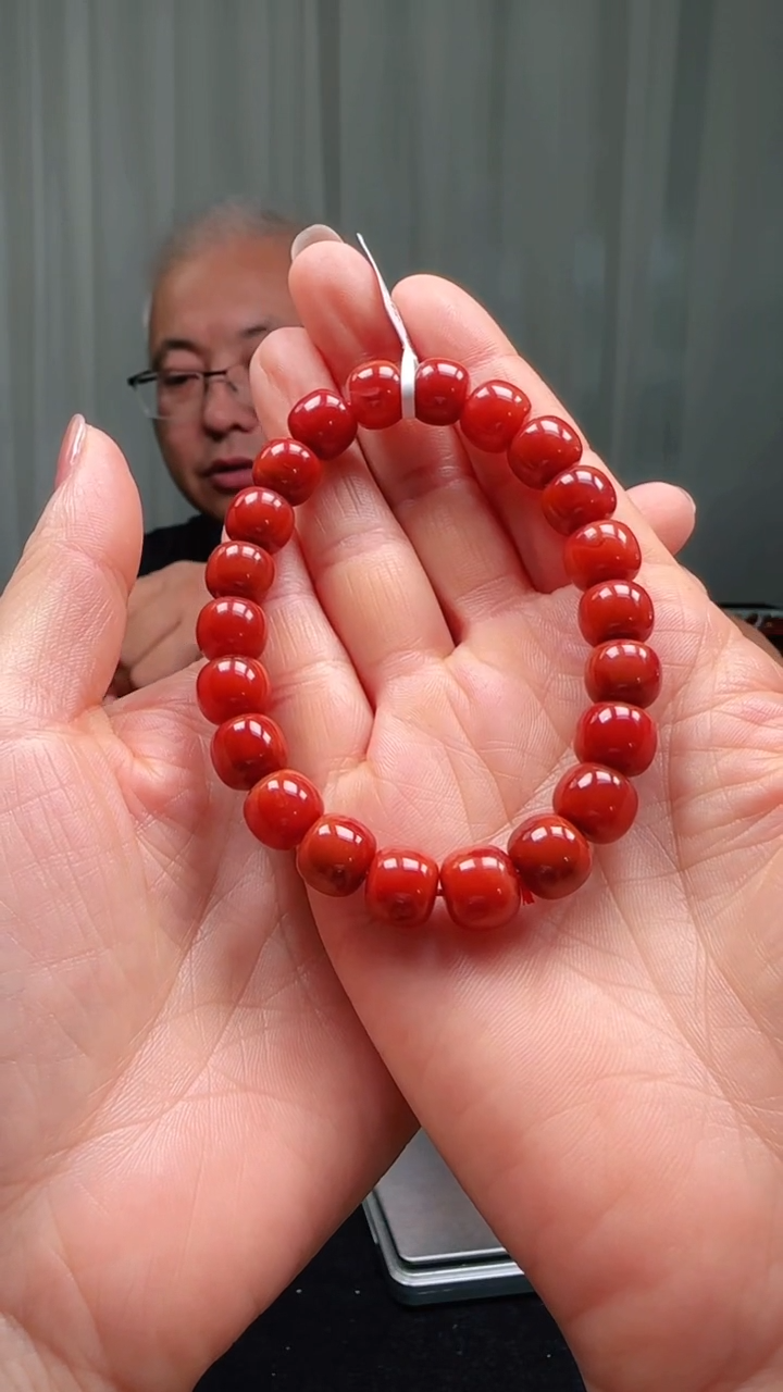 南红玛瑙多样性发一件未镶嵌10mm瓦西老型单圈 