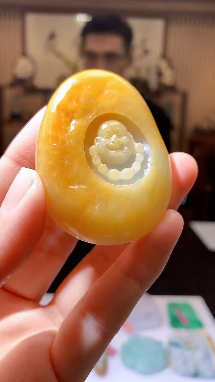 【闪购商品】定制翡翠未镶嵌1085hm-毛货挂件8