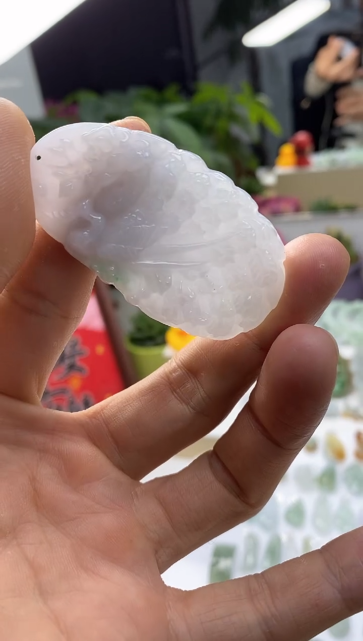 颈饰未镶嵌翡翠F****.22天然缅甸翡翠A货分2单