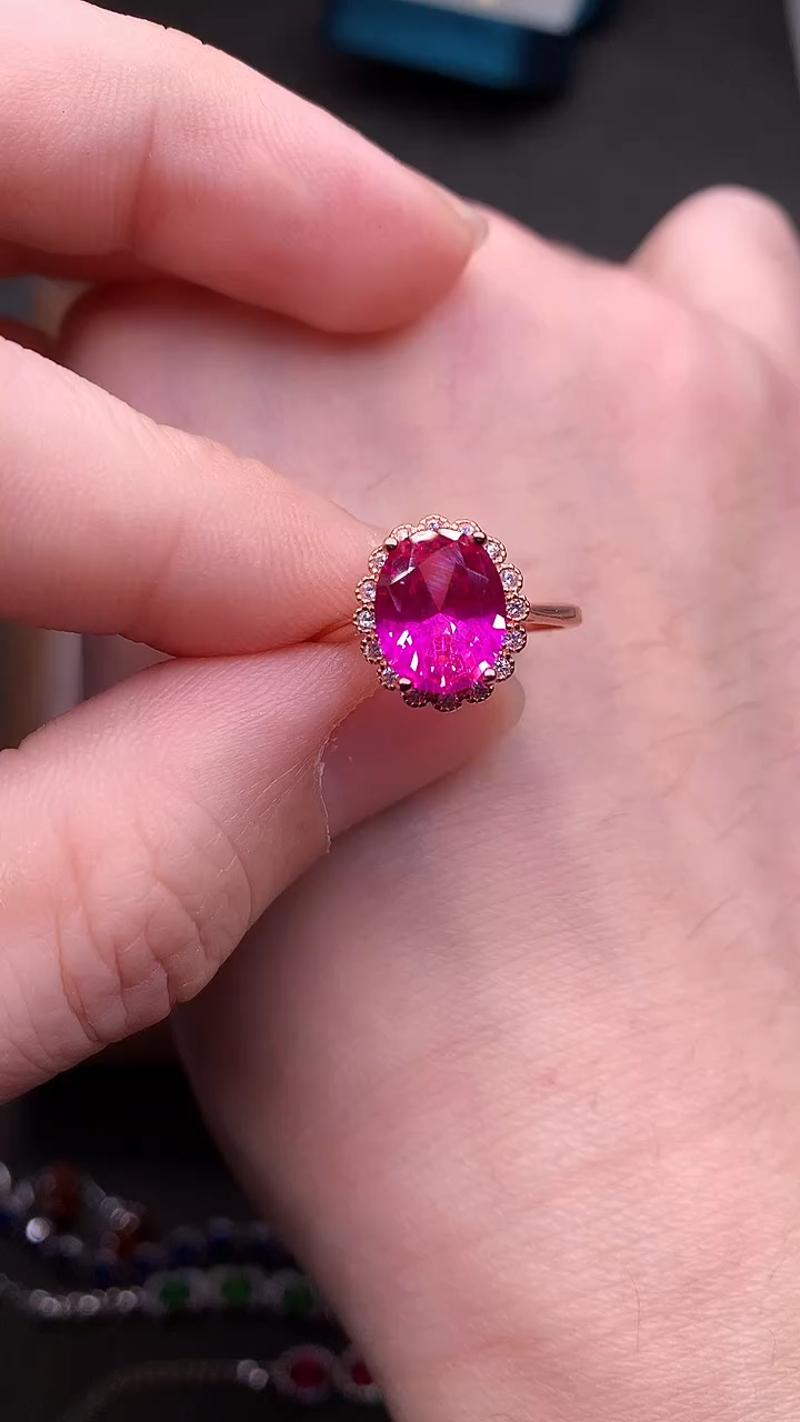 【闪购商品】尖晶石戒指银S925镶嵌......