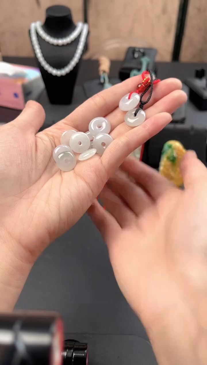 翡翠未镶嵌吊坠(不含链)翡翠平安扣YXZB031多样性只发一