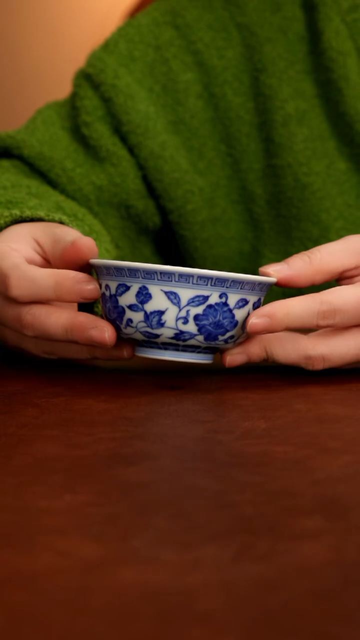 景德镇瓷器，青花瓷手绘茶具~