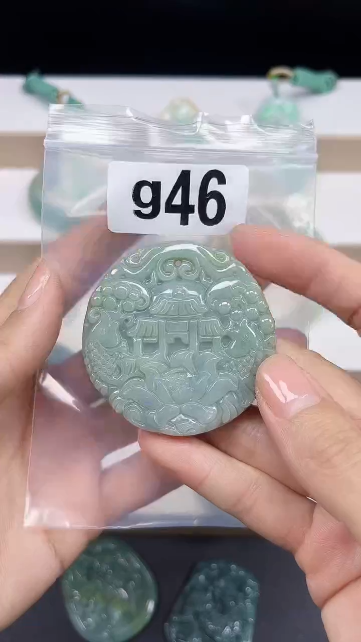 颈饰未镶嵌翡翠翡翠珠宝吊坠挂件