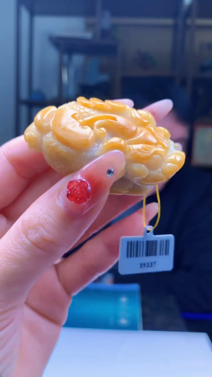 【闪购商品】定制翡翠未镶嵌1044ry-毛货挂件37