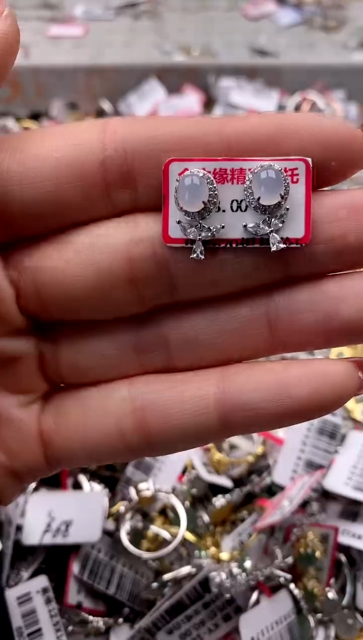 【闪购商品】翡翠戒指银S925镶嵌555555-10