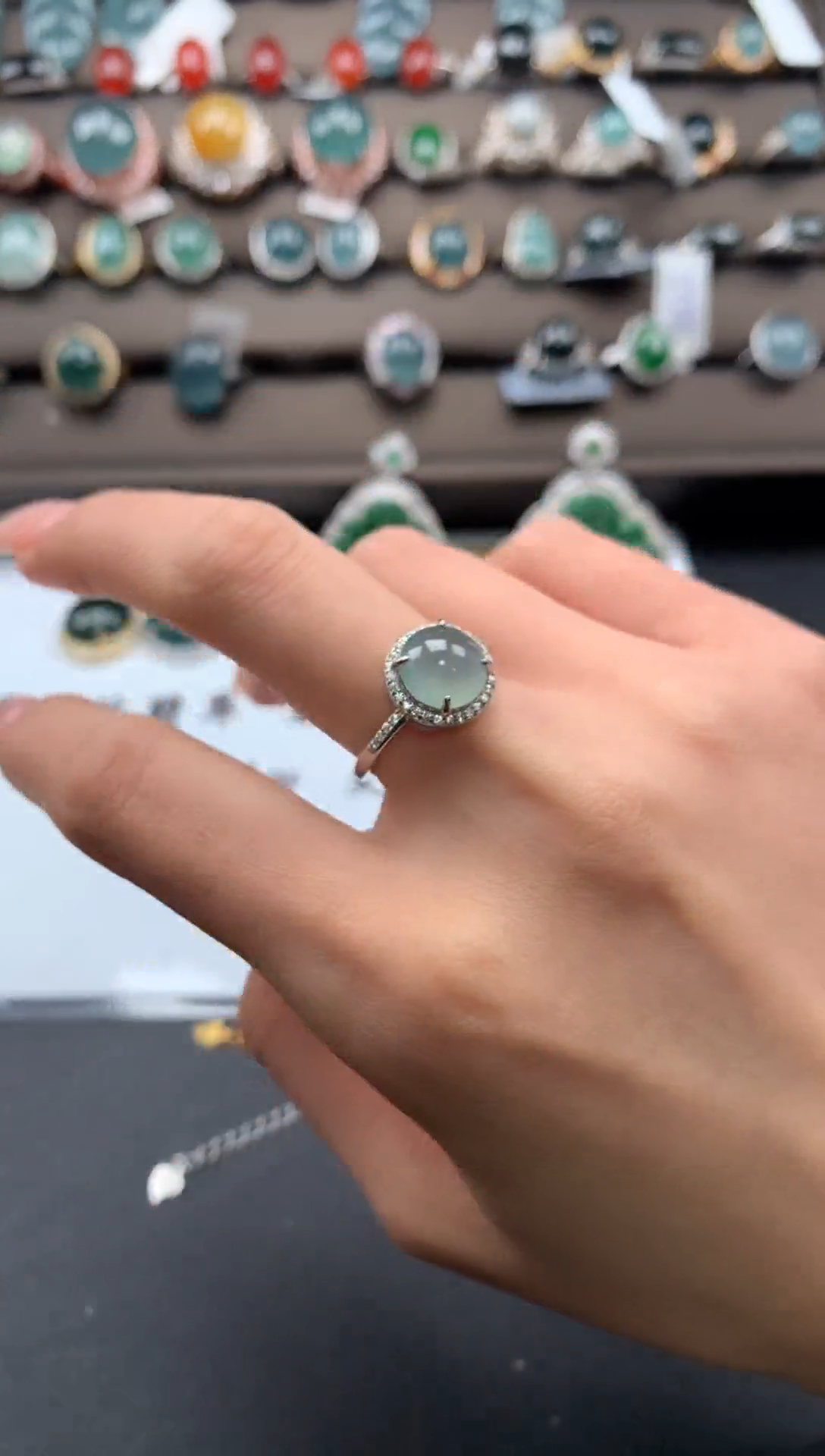 【闪购商品】翡翠戒指银S925镶嵌123213123