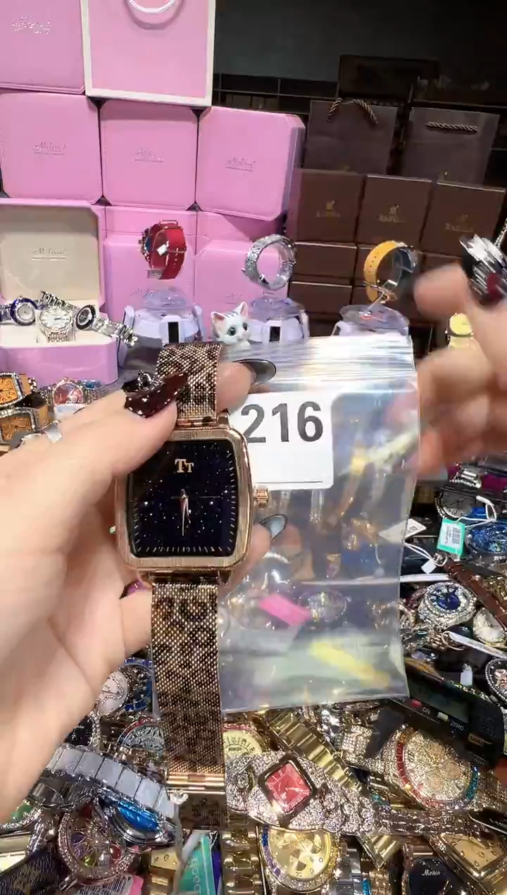 石英机芯不锈钢不锈钢直播定闪专用