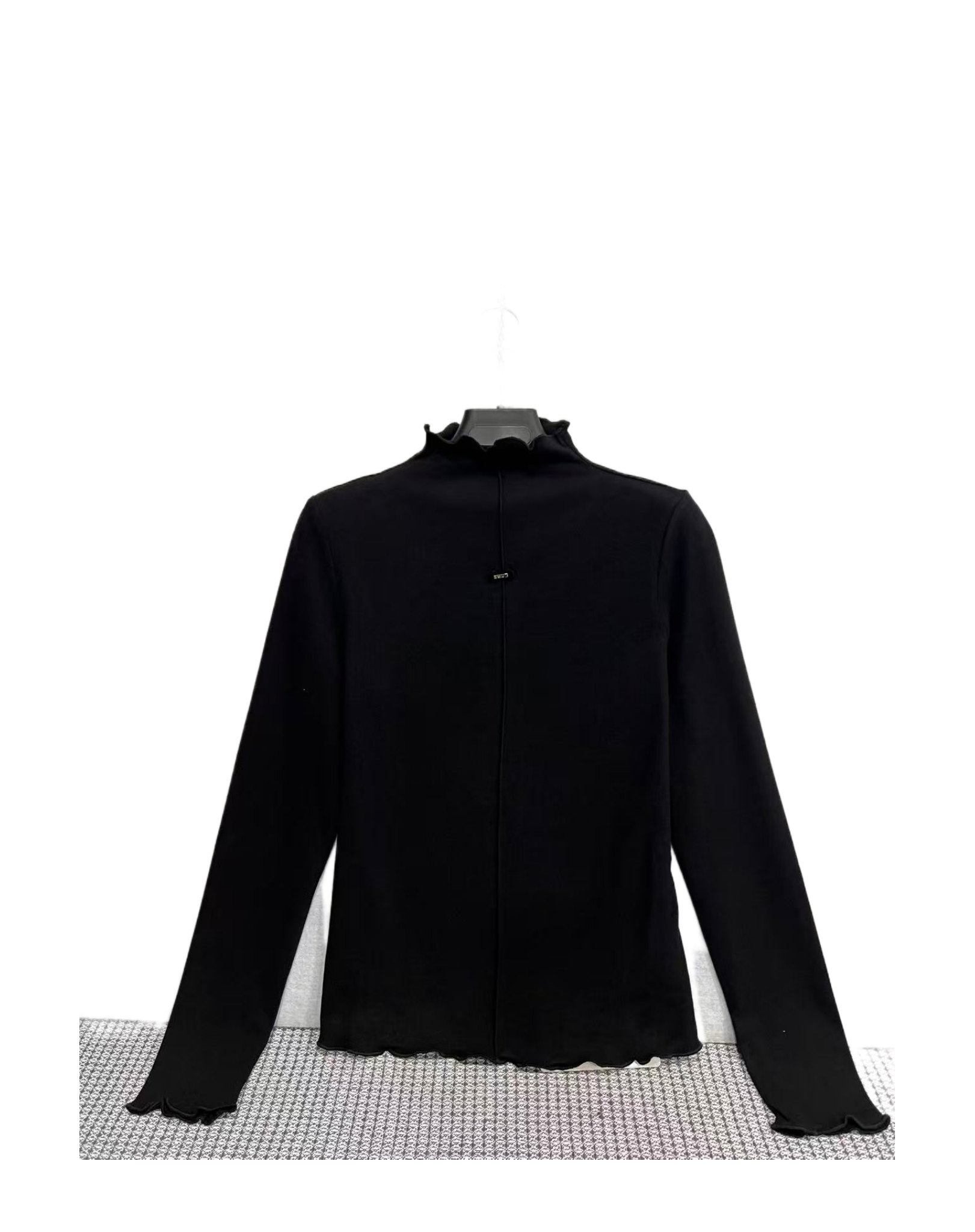 C  8272  花边领  纯色  简约  休闲  百搭  毛针织衫