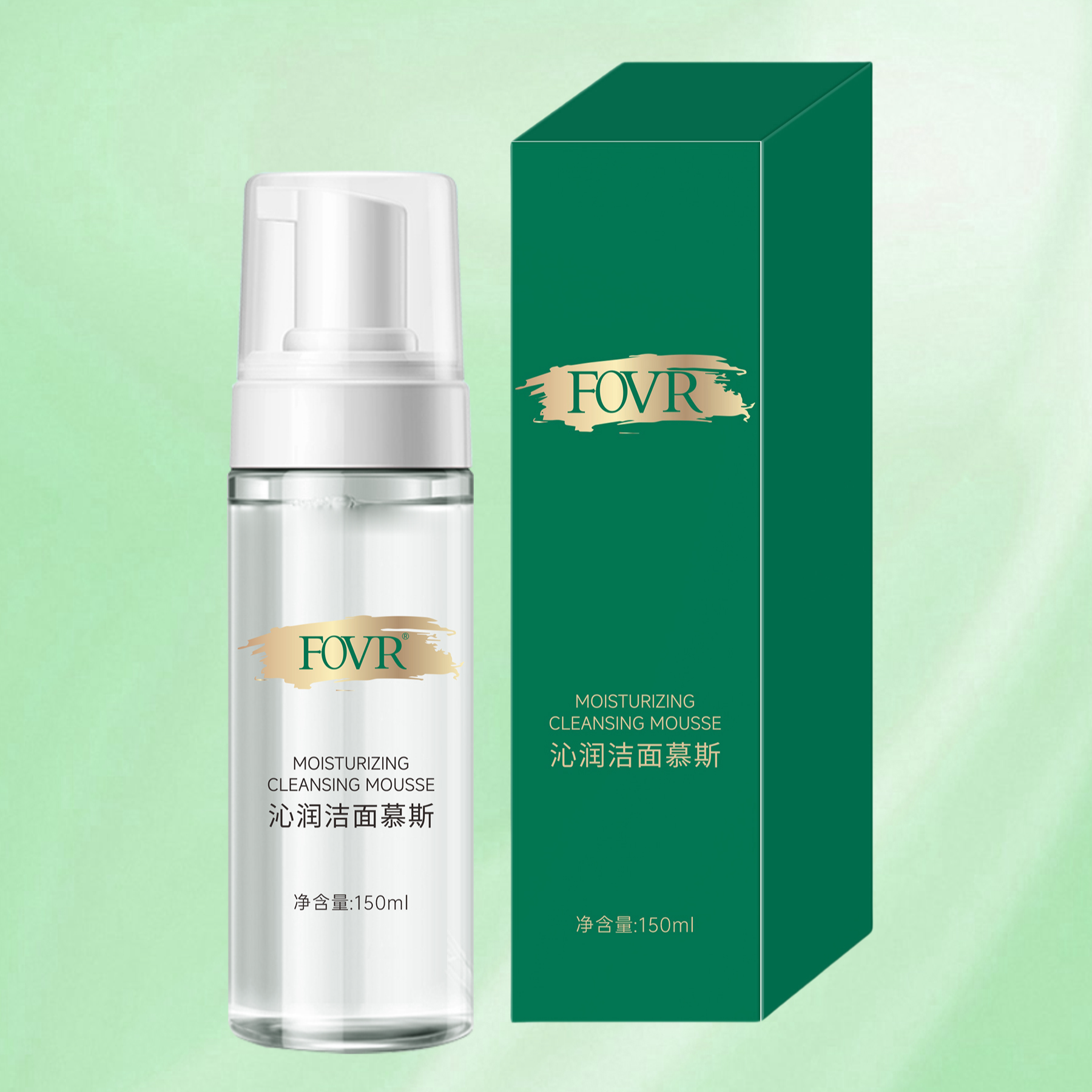 FOVR沁润洁面慕斯深层清洁控油保湿补水缩毛孔