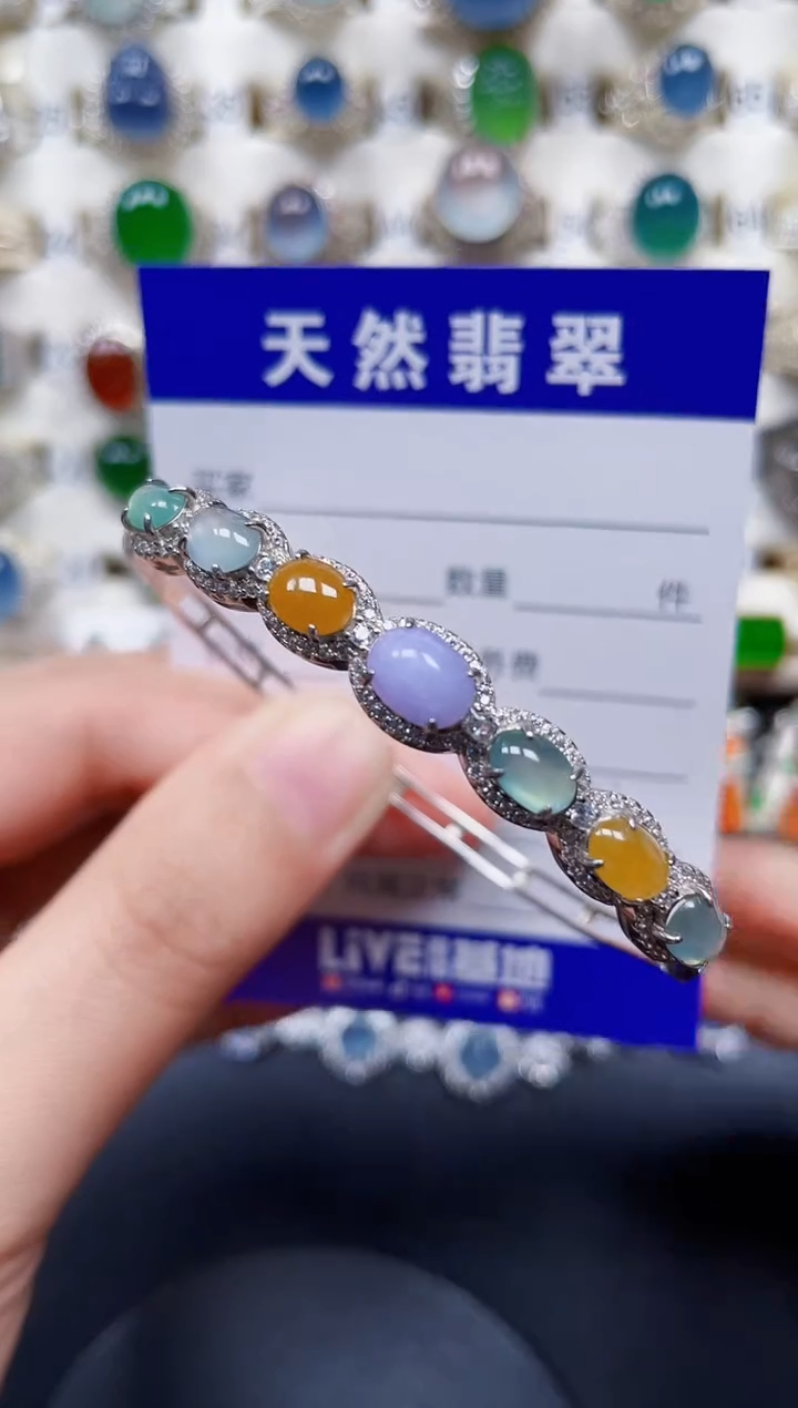 银S925镶嵌戒指翡翠186