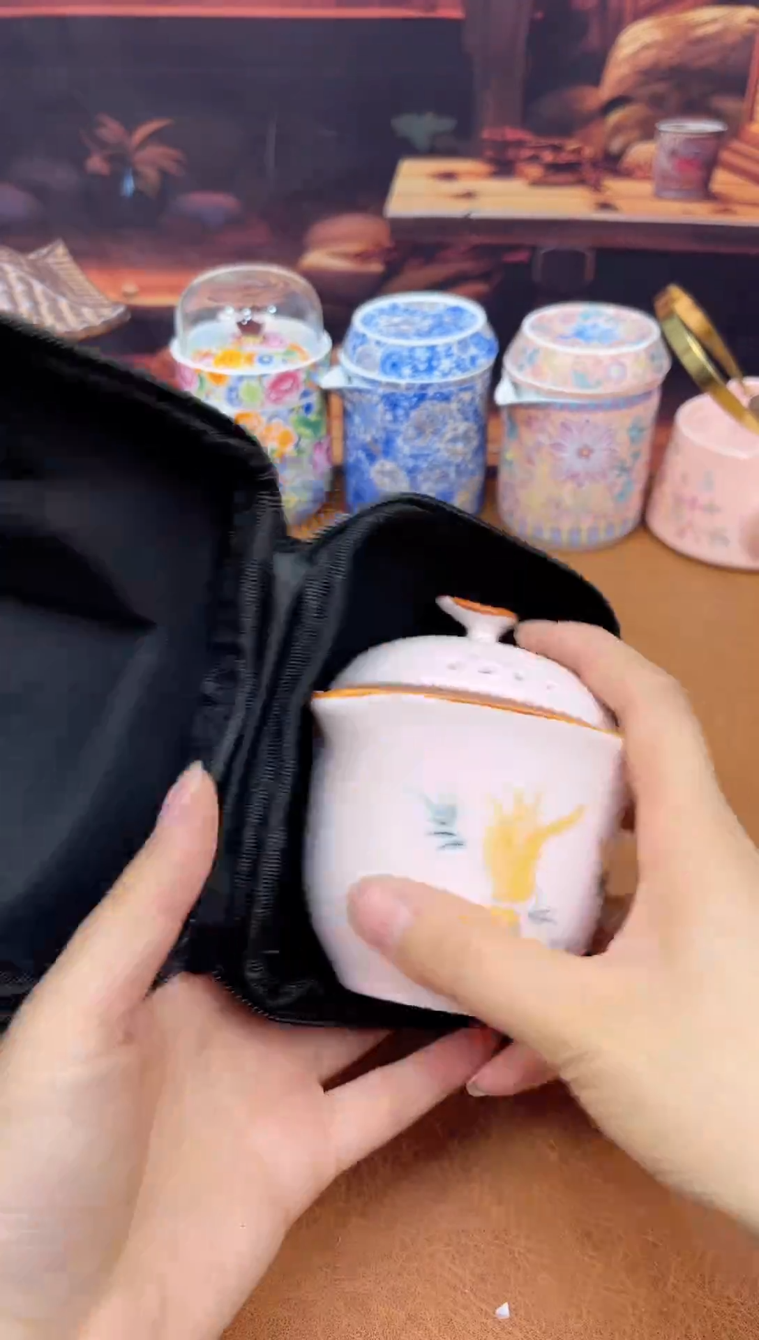 【闪购商品】陶瓷茶具摆件茶叶罐