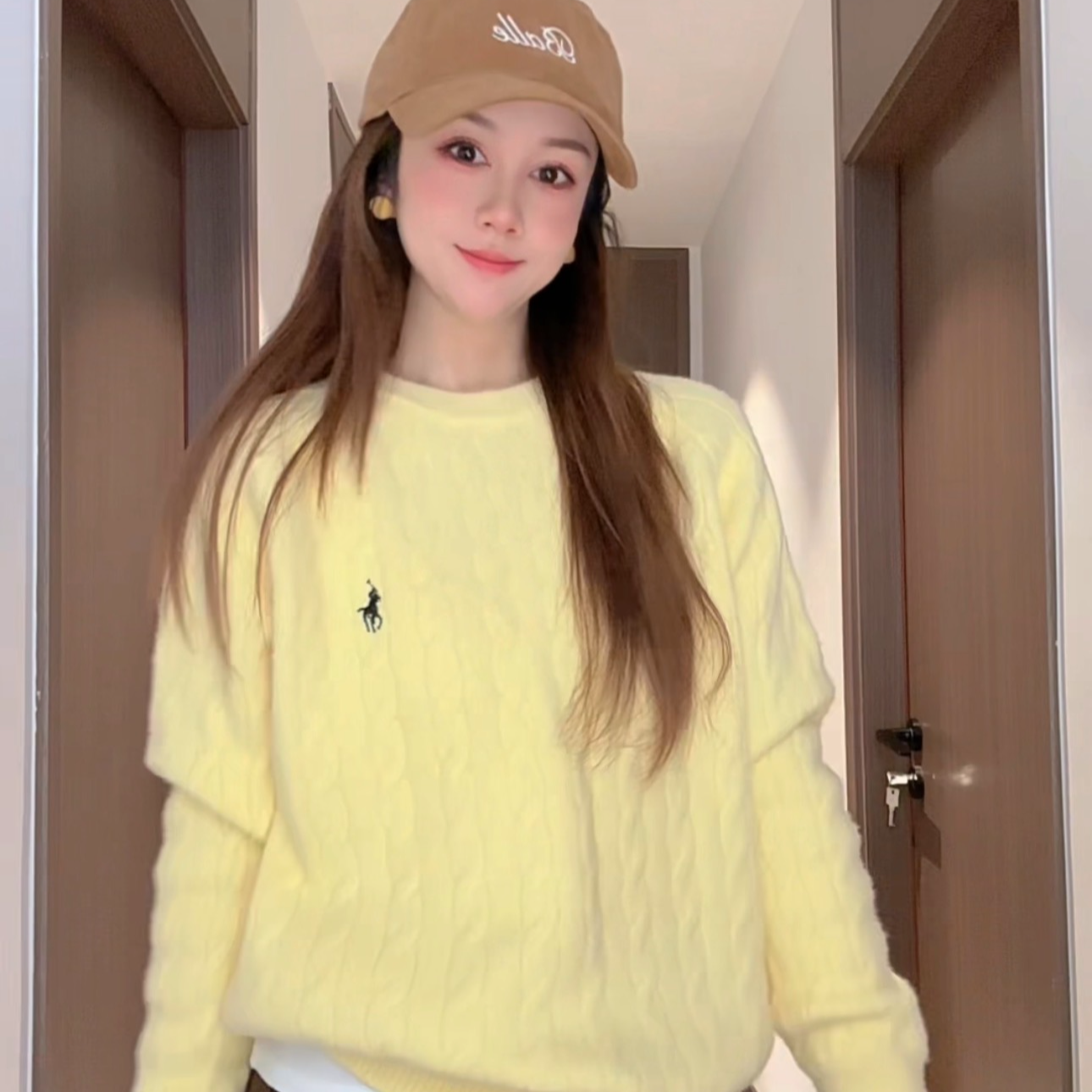 【面料升级 不起球】秋冬慵懒风麻花圆领毛衣女宽松软糯加厚针织衫