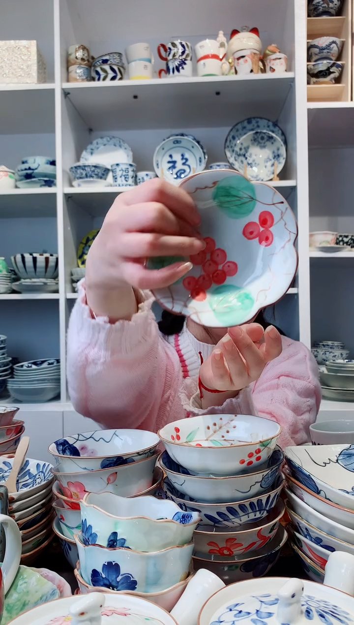 【闪购商品】钛合金日本进口花朵小碟