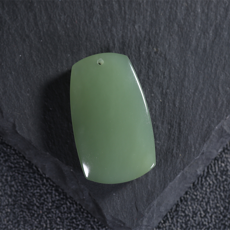 和田玉青海青素牌