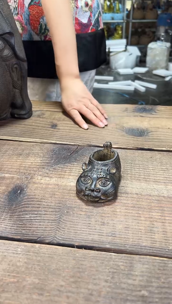 陶土【火山泥】虎头鞋